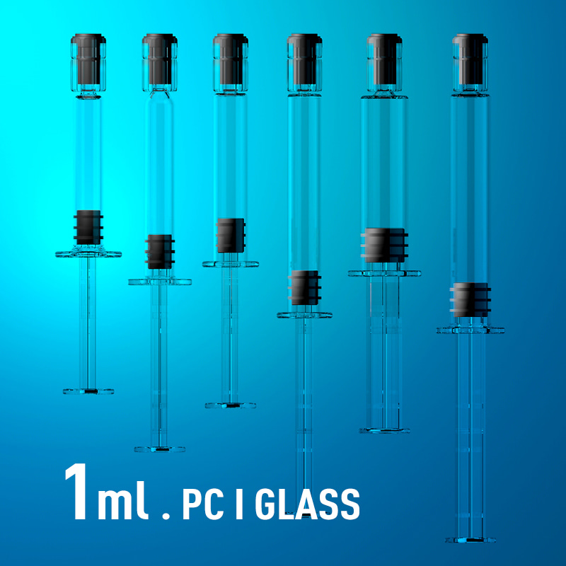 Syringe 1ml / PC, GLASS