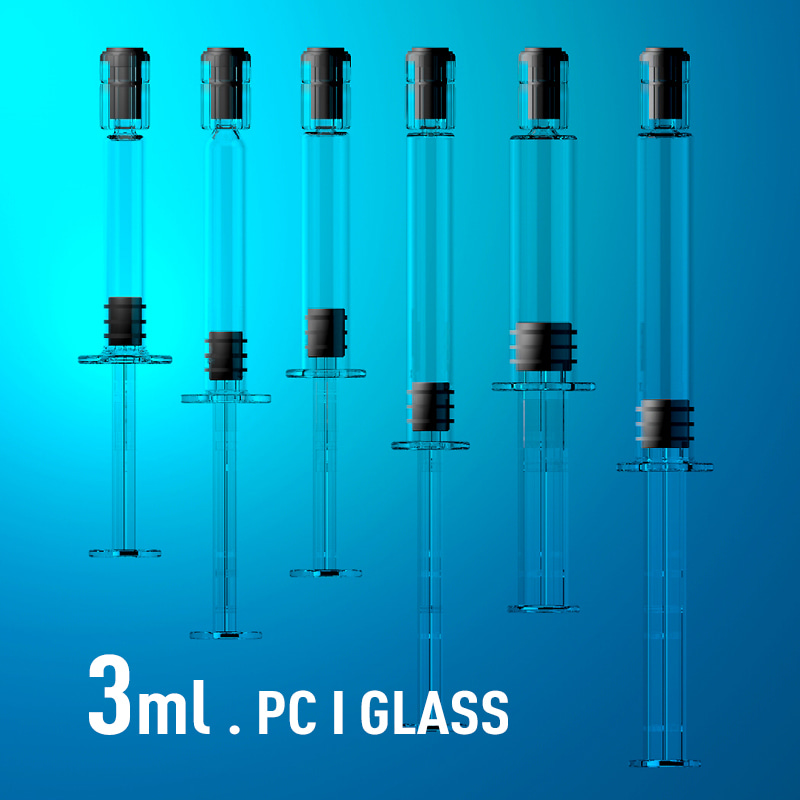 Syringe 3ml / PC, GLASS